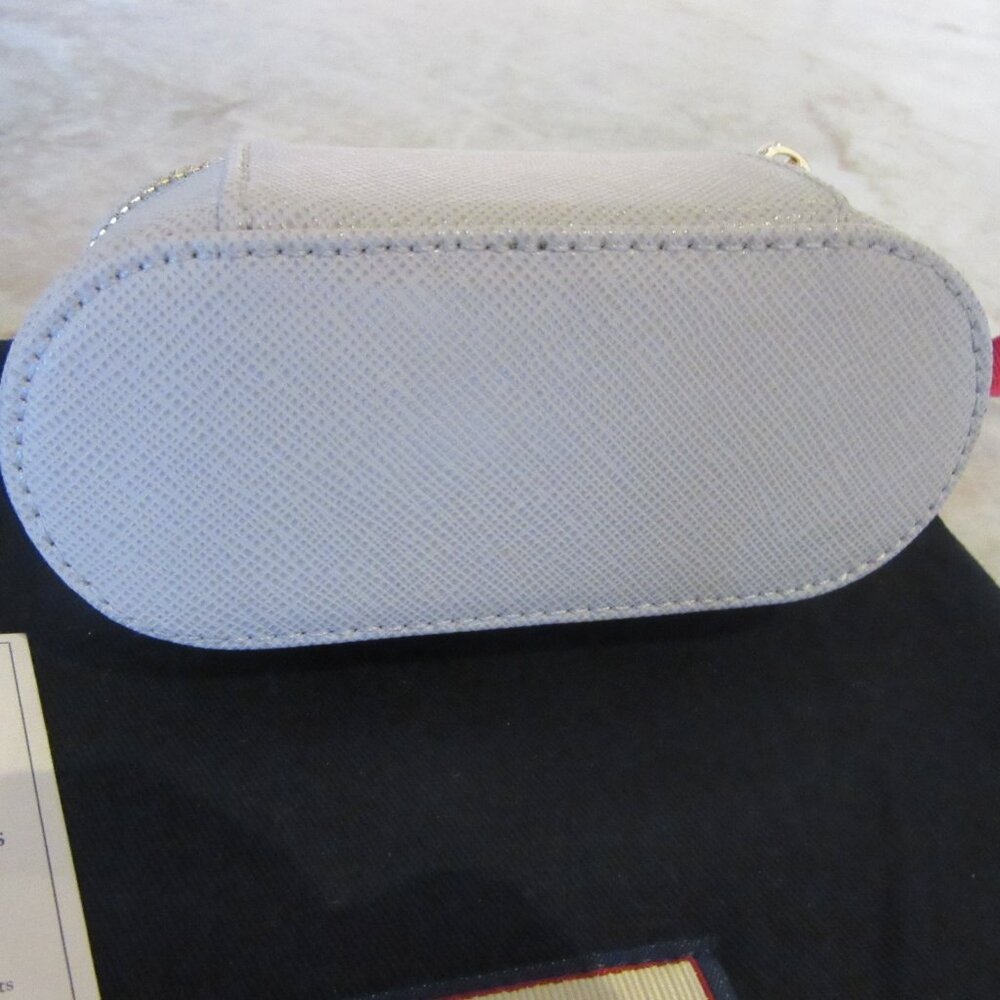 Aspinal of London "Tidy All" Light Grey Saffiano Leather NWOT MSRP $165 - Picture 5 of 10